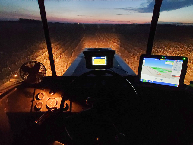 The view from farmers&#039; cabs as they ready fields for planting are proving to be a respite from the chaos of a pandemic and struggling agricultural markets. (Photo courtesy Kenny Reinke) 